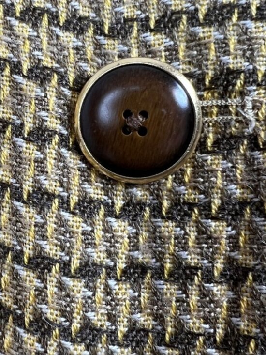 Ann Taylor Loft Size 8 Tweed Skirt with Pockets & Decorative Buttons Side - Picture 4 of 13